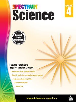 cover image of Spectrum Science, Grade 4